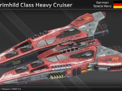 GSN German Space Navy Fleet Collection 3D Model Pack