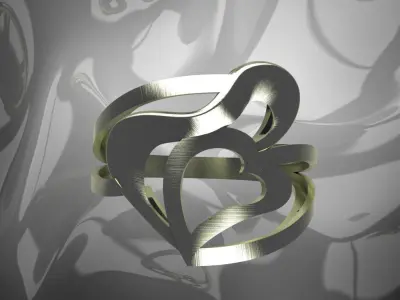 Plain Light Women Ring 3D print model