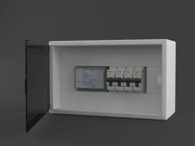 Fuse Box Low-poly 3D model