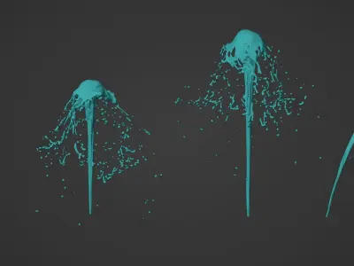 Water Splash Pack 3D model