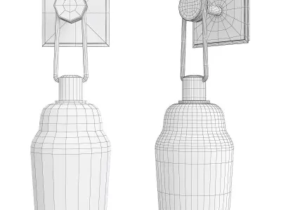 Citizen Tall Bathroom Vanity Light Low-poly 3D model