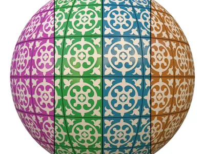 tile patterned 60-seamless-4k-pbr-png Texture