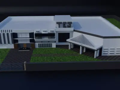 Modern House Design 3D model shop