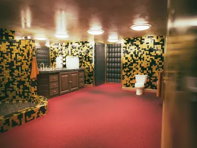Elvis Presley Graceland Bathroom Interior 3D Model 3D model