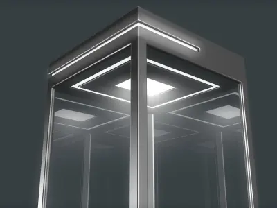 Sci Fi Container Low-poly 3D model