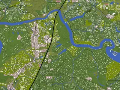 Roswell City USA Low-poly 3D model