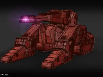Transformers One Megatron Cybertron Tank Form 3D model