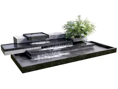 WATERFALL FOUNTAIN CASCADE  NO16 A 3D model