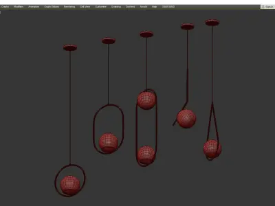 HOOP PLANET Low-poly 3D model