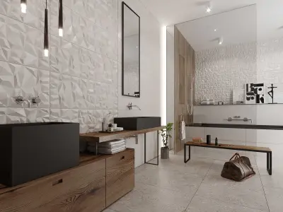 Bathroom scene Interior 3D model