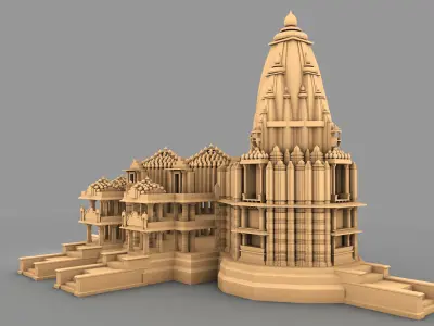 Somnath Temple 3D print model