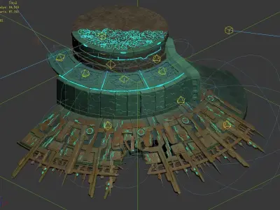 Ruins - Stairs 01 3D model