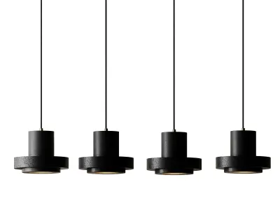 Terrazzo Flat Round Ceiling Lighting 3D model