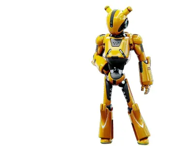 ANDROID XENON-C Rigged for Unreal Engine - Unity - MIXAMO  3D model