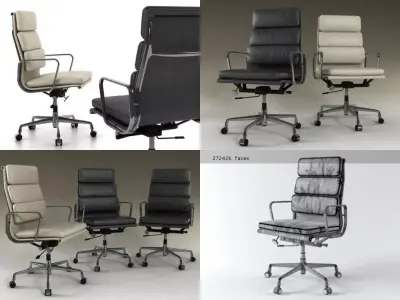 Soft Pad chair EA 219 3D model