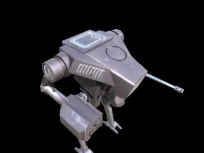Mech Robot Low-poly 3D model
