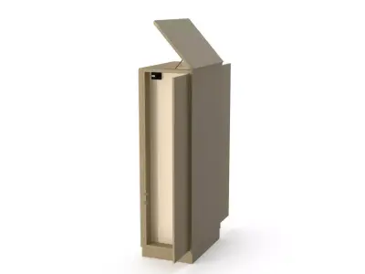 Jewelry Armoire with Mirror and Side Doors 3D model