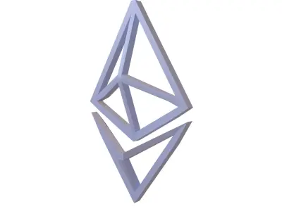 Ethereum 2 v2 001 Low-poly 3D model