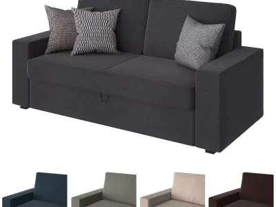 VILASUND 3 sleeper sofa ikea 3D model