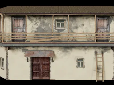 Slum House Low-poly 3D model