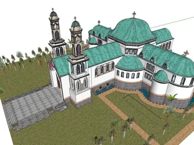 Architecture-Religion-God-Culture-Temple-064 mosque 3D model