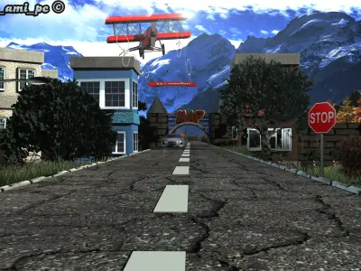 Small 3D city Cinema 4D plus Photoshop  3D model
