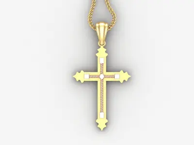 Cross Light Gold 4CP083 3DM STL 3D model