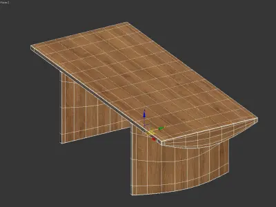 Pickford Dining Table 3D model