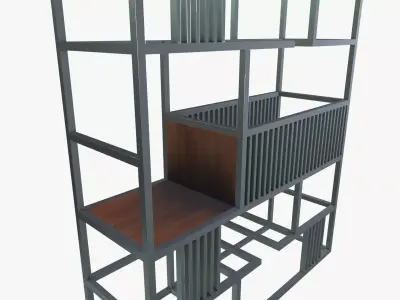 Shelf Frame Low-poly 3D model