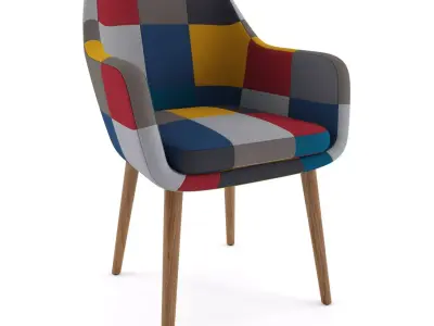Nora Carver Corsica Patchwork Chair 3D model