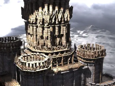Ancient Elden Celtic Ruins 2  3D model