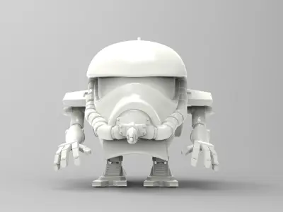 Jetroid Robothelmets Series Sci Fi 3D print model