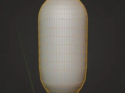 Small LED  Bulb Standard Oblong 3D model