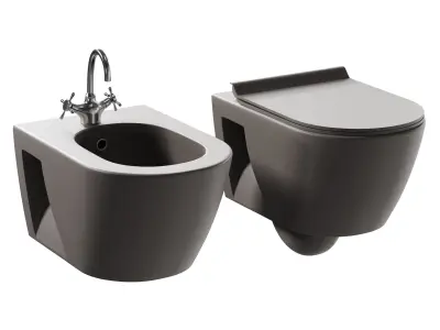 Wc Pura and Bidet Pura 3D model