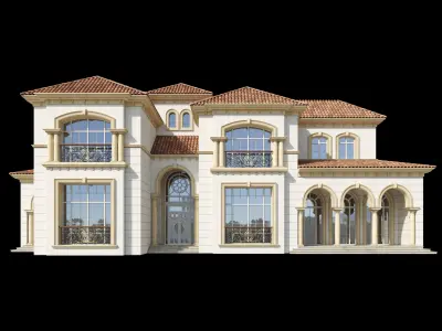 Mediterranean Villa Design 015 3D model