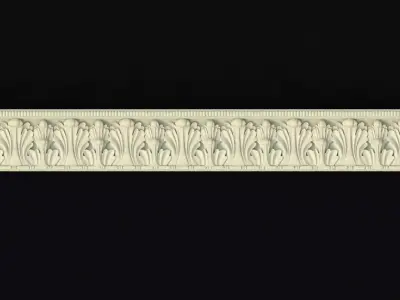 carved baguette 3D model 8
