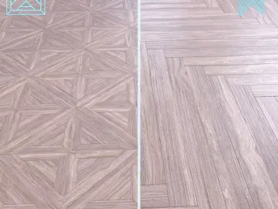 Parquet - Laminate - Wooden floor 2 in 1 Low-poly 3D model 175