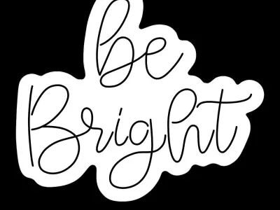 Be Bright Neon Sign 3D model