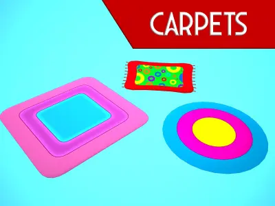 CARPETS MINI PACK 01-03 CARTOON STYLIZED