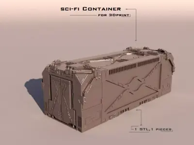 sci-fi Container Collection 3D print model