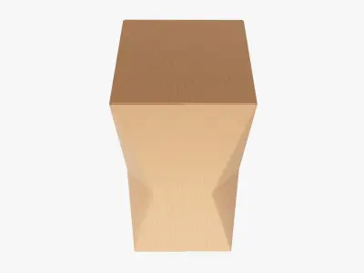 Beveled corner packaging box 02 3D model