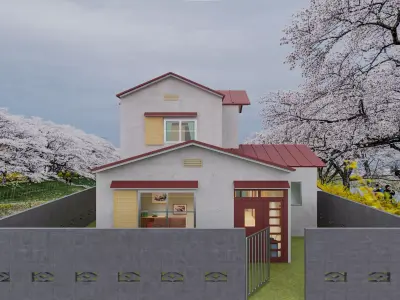 Nobita House 3D model 3D model