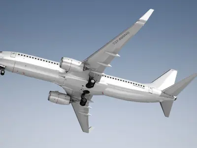  Boeing 737-800NG Generic White 