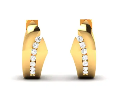 Earring 3Ddm stl obj fbx Render Details 3D print model get