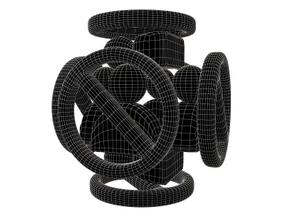 Blocked User Icon V2 007 Low-poly 3D model