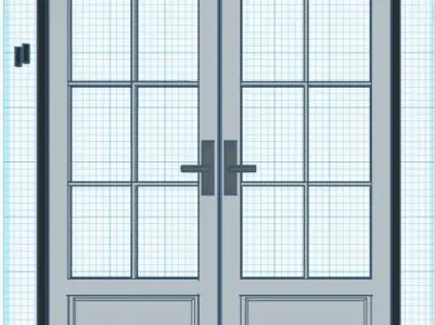 Dollhouse Double Doors 3D print model