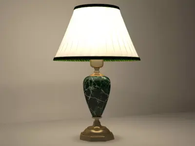 High-quality model of a table lamp with a lampshade 3D model