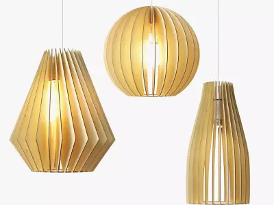 Lamp set by IUMI Low-poly 3D model