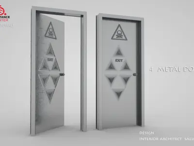  DOOR PACK 12 PIECE  Low-poly 3D model
