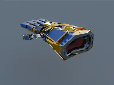Atlas Gauntlets Low-poly 3D model